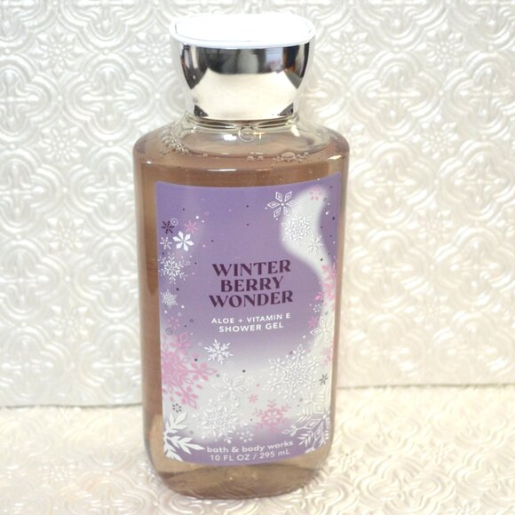 Bath And Body Works 2  Bottles New Shower Gel Winterberry Fresh Cut Lilacs 10oz - Picture 2 of 5